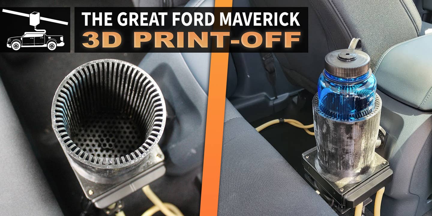 I 3D-Printed a Heated and Cooled Cupholder for the Base Ford Maverick