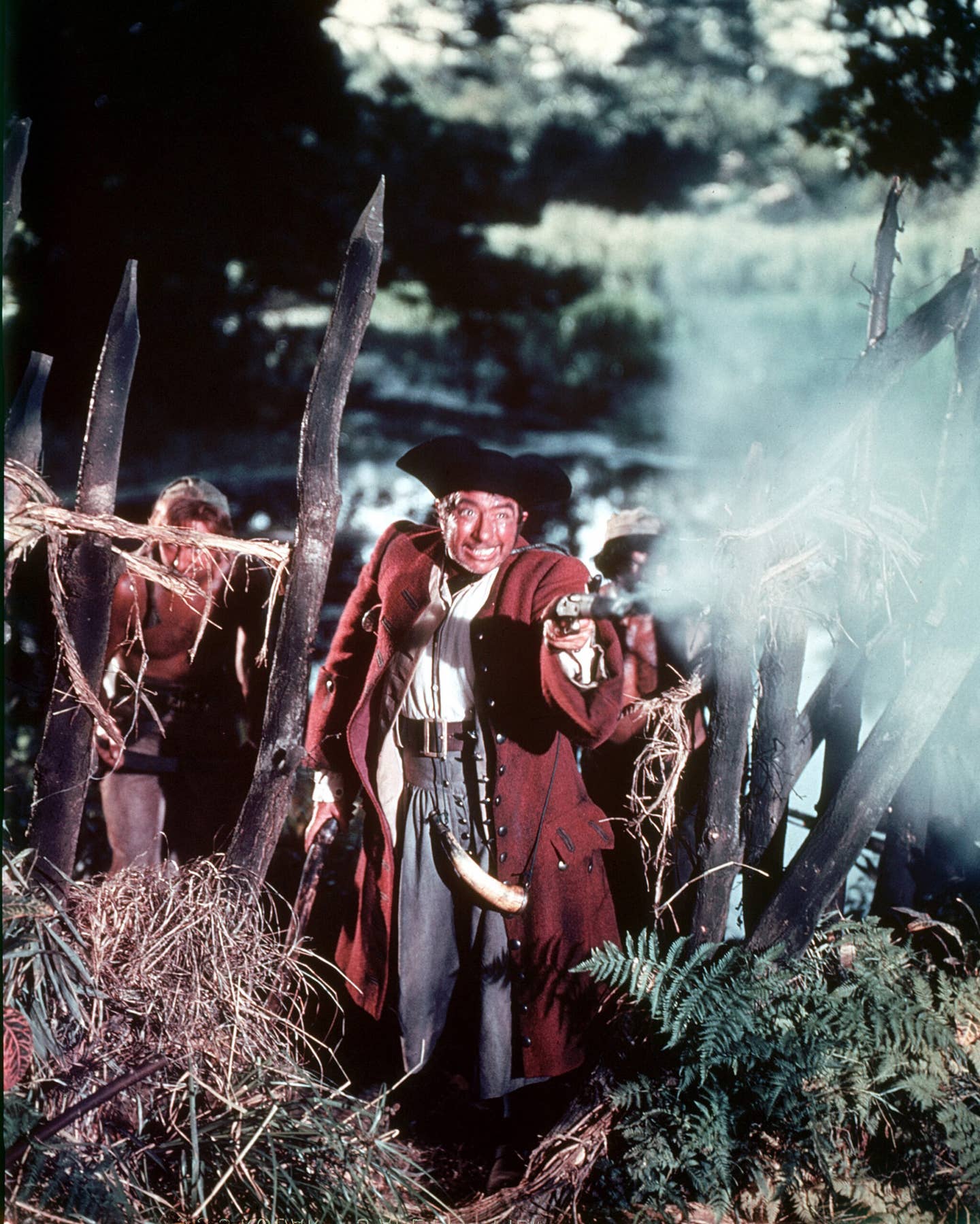 British actor Robert Newton as Long John Silver in the 1950 movie version of <em>Treasure Island</em>. <em>Photo by Silver Screen Collection/Getty Images</em>