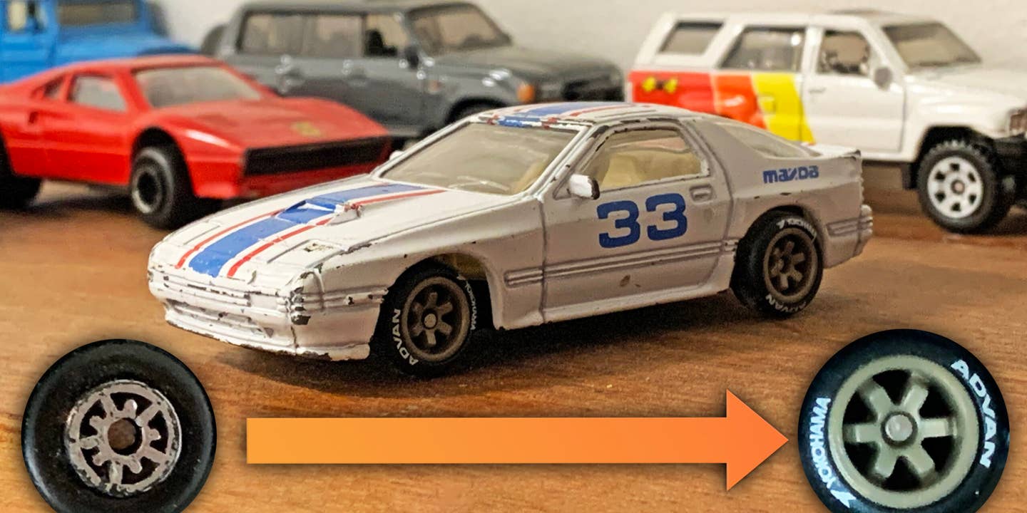Swapping Rims on a Hot Wheels Car Turns a Cheap Toy Into Something More