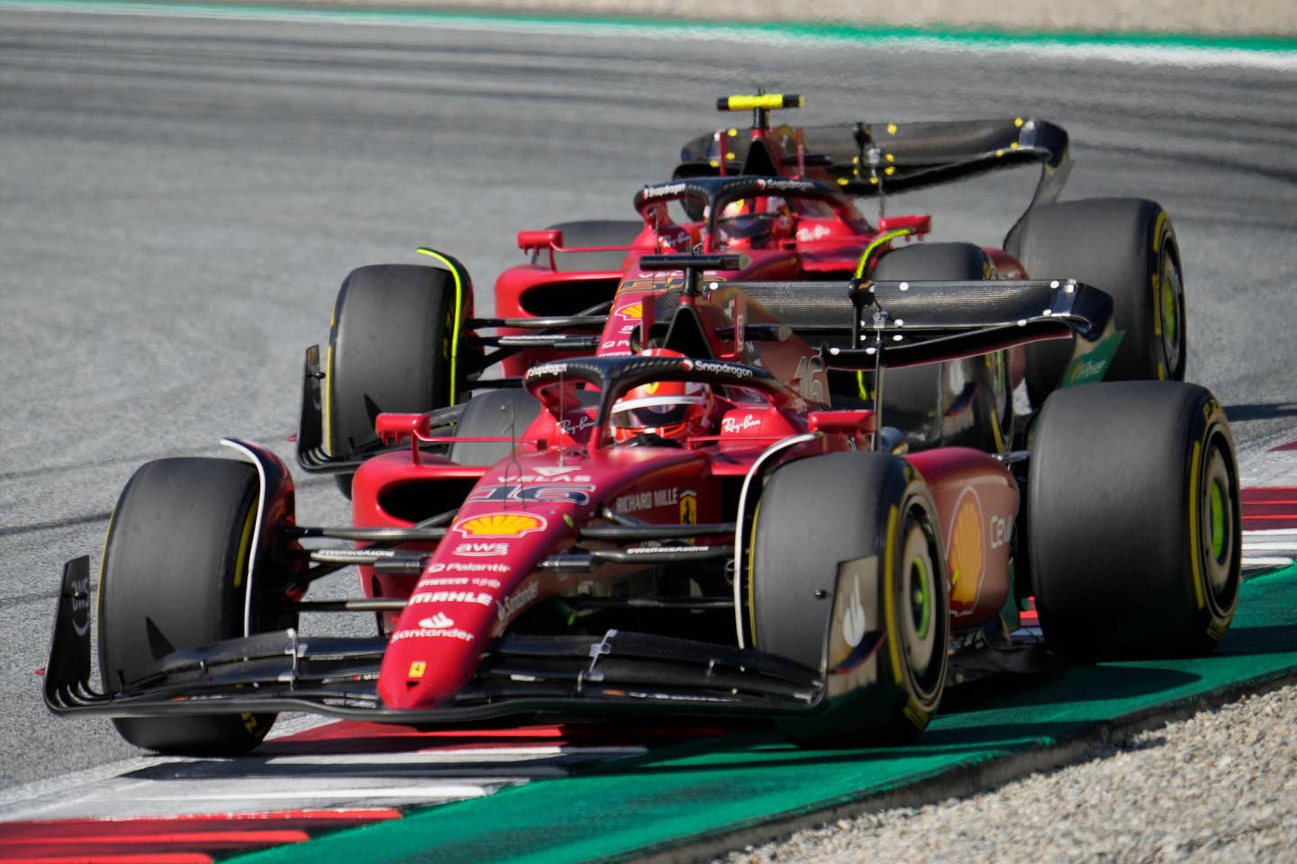 SPIELBERG, AUSTRIA - JULY 9: Charles Leclerc of Monaco and Ferrari during the F1 Grand Prix of Austria - Sprint at Red Bull Ring on July 9, 2022 in Spielberg, Austria. (Photo by Josef Bollwein/SEPA.Media /Getty Images)
