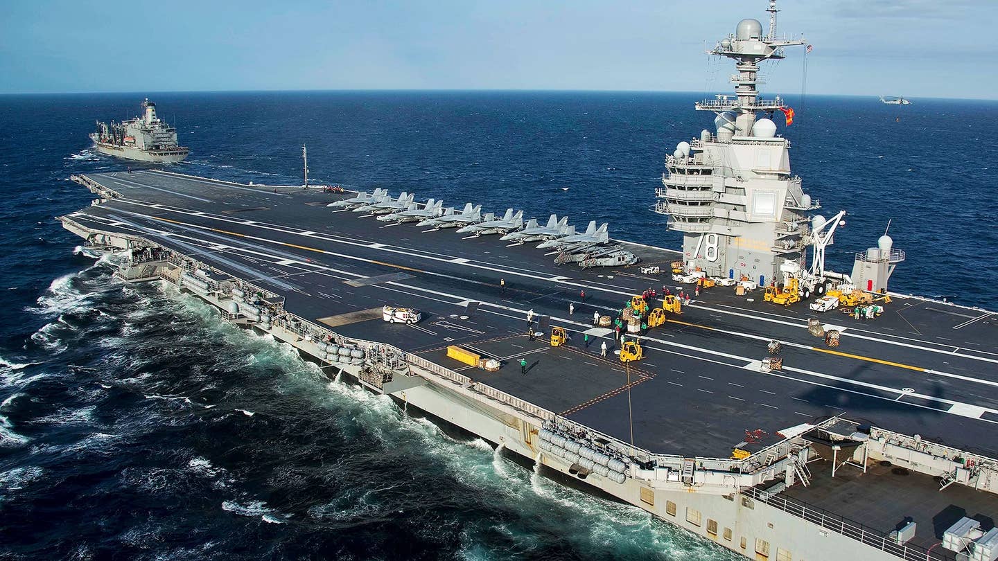 USS <em>Gerald R. Ford</em> underway. (USN)
