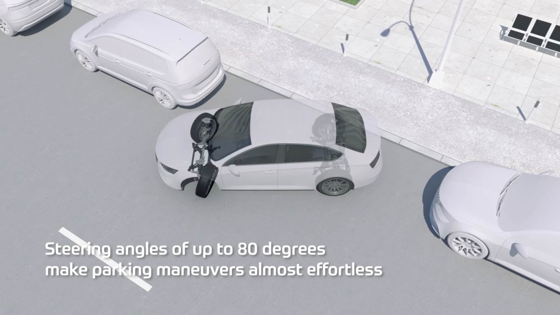 ZF's New 80-Degree 'EasyTurn' Steering Promises Easier Parallel Parking