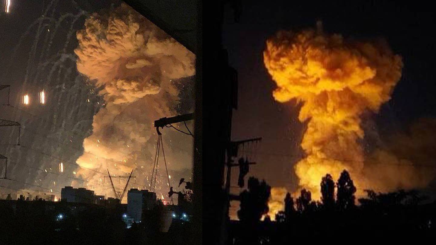 Huge explosions in Ukraine