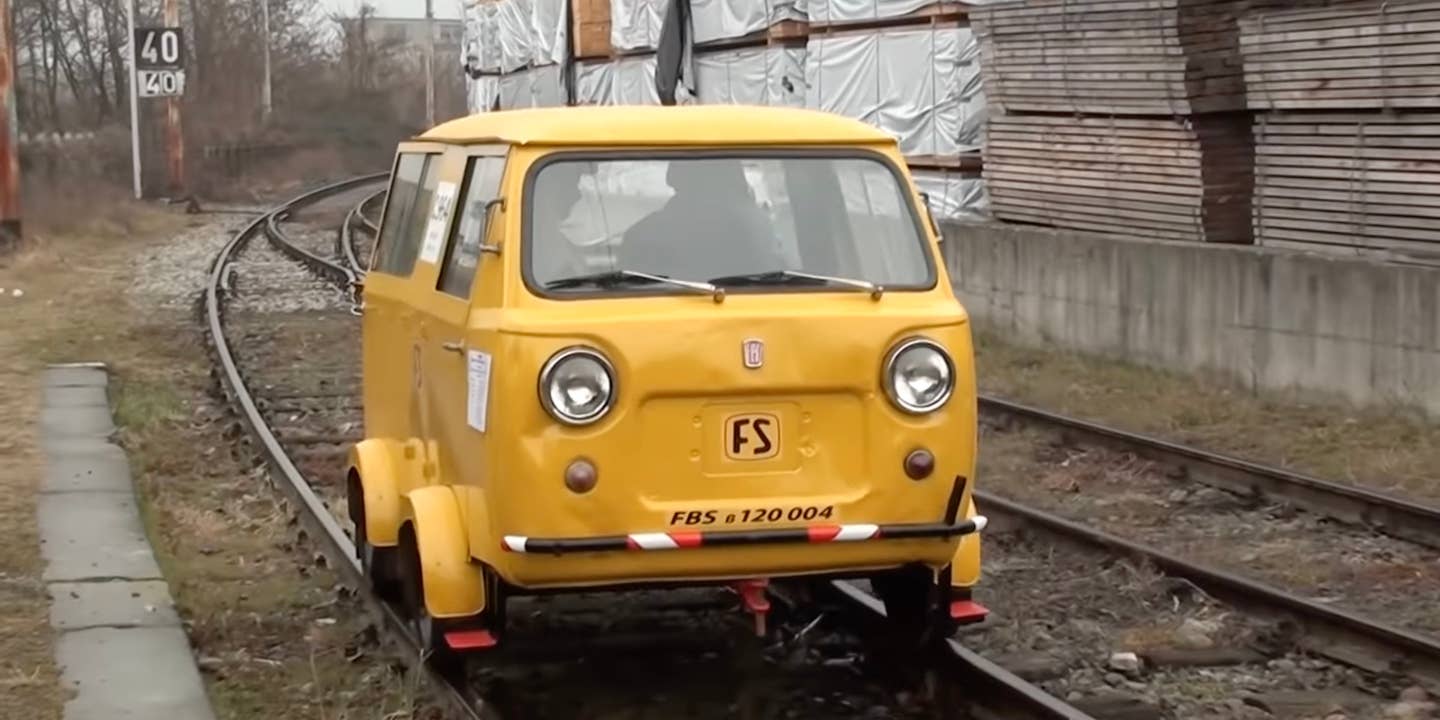 Yes, This Adorable Fiat Van-Based Train is Real, and It’s Your Friend