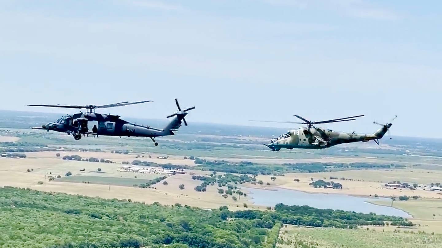 New HH-60W Rescue Helicopter Had Its First Dogfight With An Mi-24 Hind