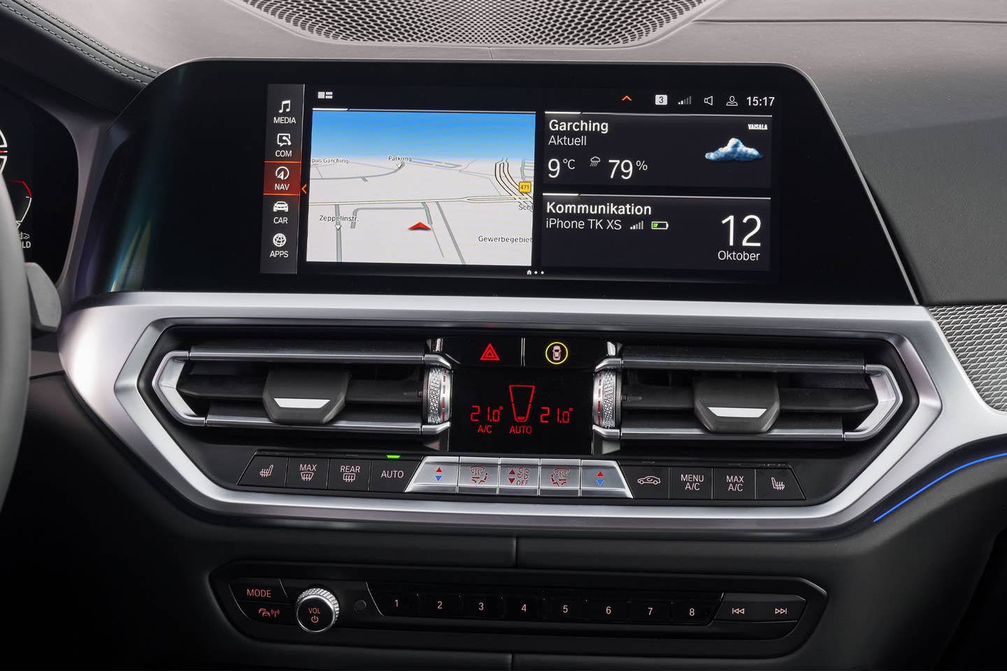 Hard buttons currently control some BMWs heated seats, but they're being phased out in favor of digital controls. <em>BMW</em>