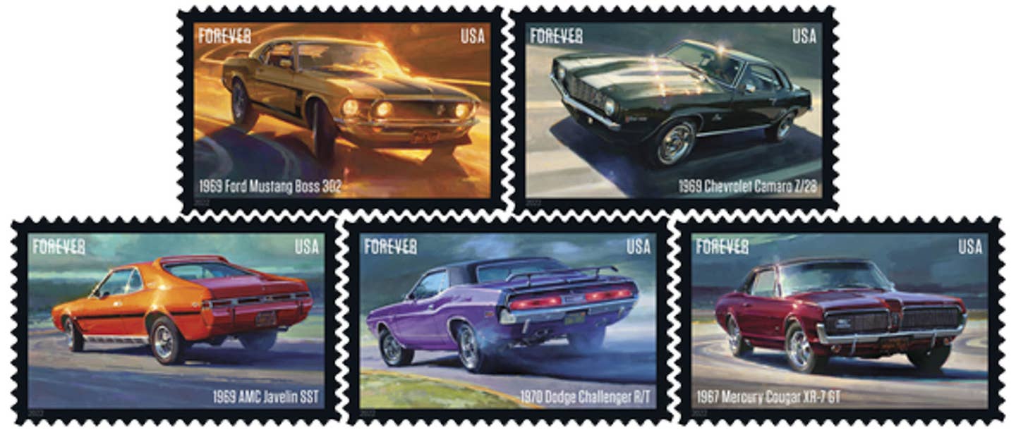 New USPS Stamps Honor Pony Cars Like the 1969 Ford Mustang Boss 302