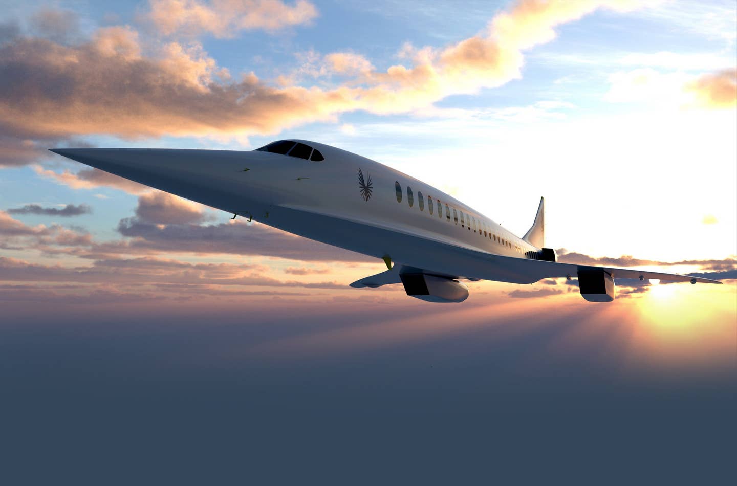 Another older rendering of Boom Supersonic's Overture airliner. <em>Boom Supersonic</em>