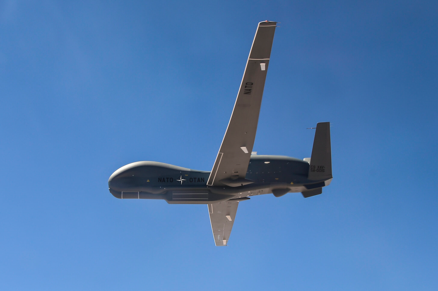 An RQ-4D in flight. <em>NATO image</em>