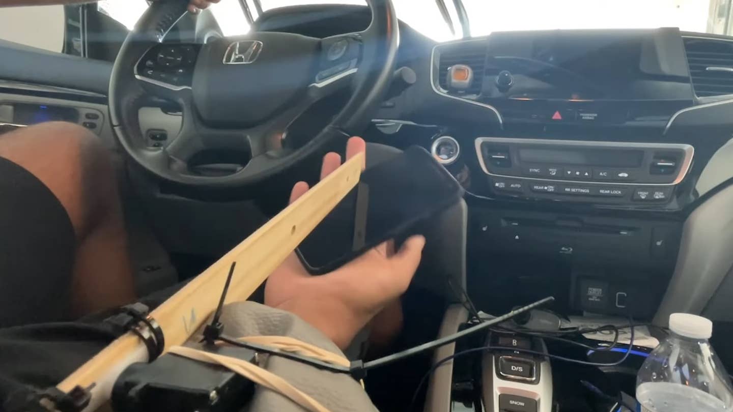 Driver monitoring ruler phone slapper invention