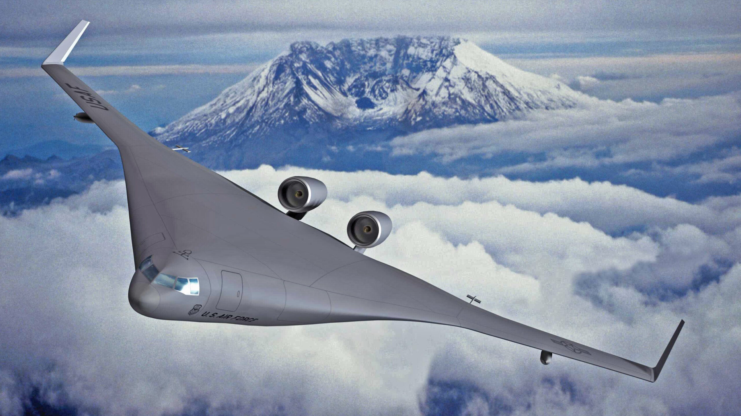 Boeing blended-wing transport