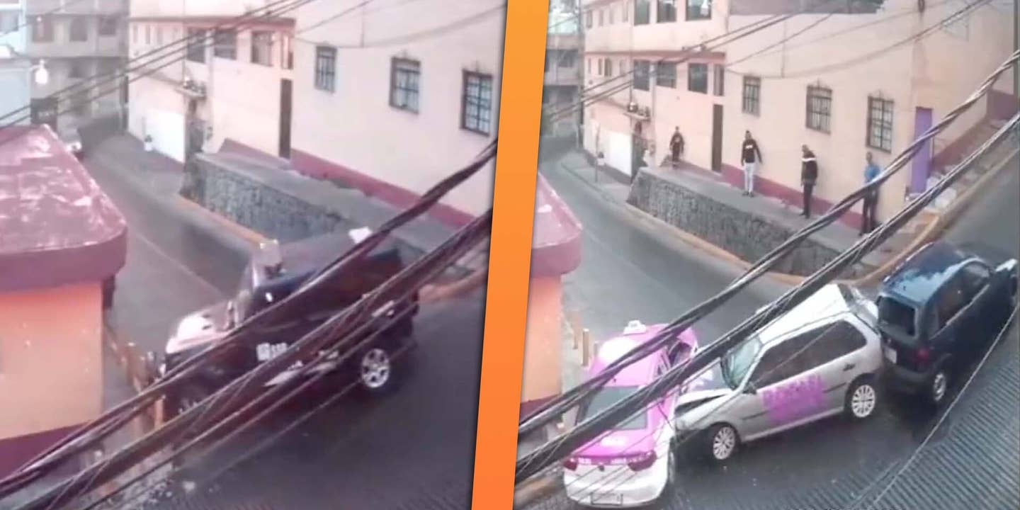 Watch These Bollards Save a House From Crashing Cars Over and Over and Over