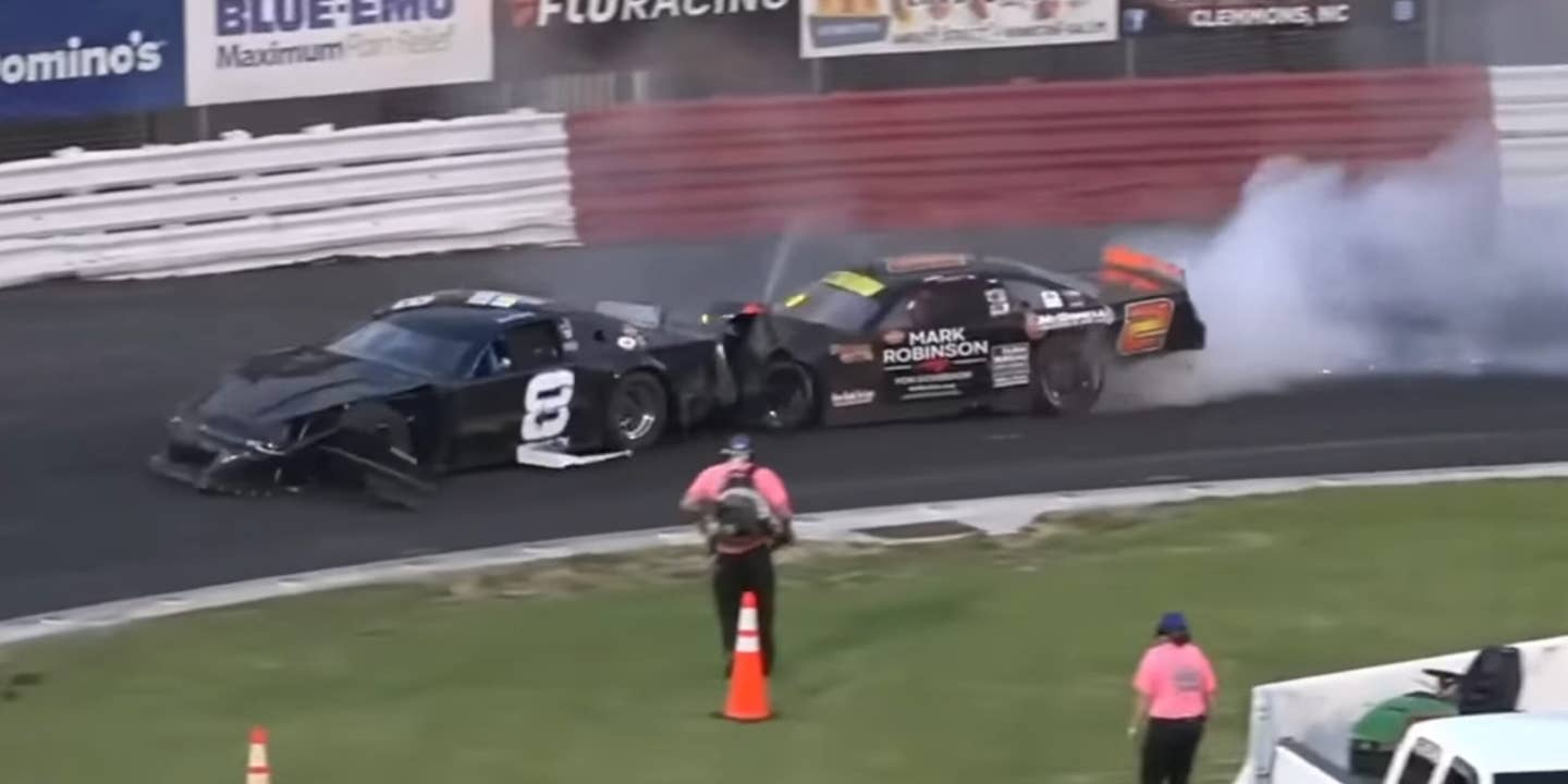 Watch a Yellow Flag Turn Into the World’s Dumbest Demo Derby