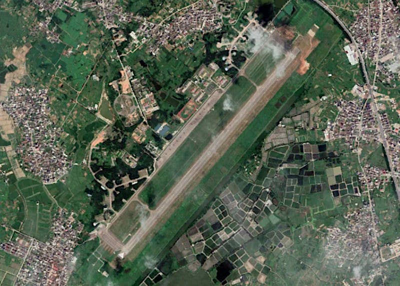A general view of Longtian in 2019, underscoring just how significant the expansion effort has been. <em>Google Earth</em>