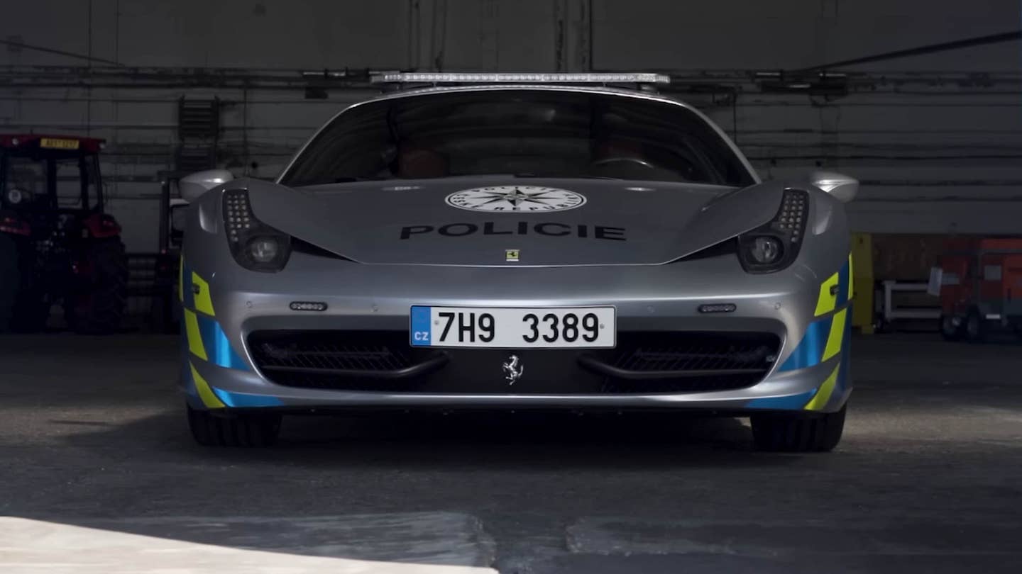 Czech Cops Turn Seized Ferrari 458 Into Squad Car for Less Than $14,000