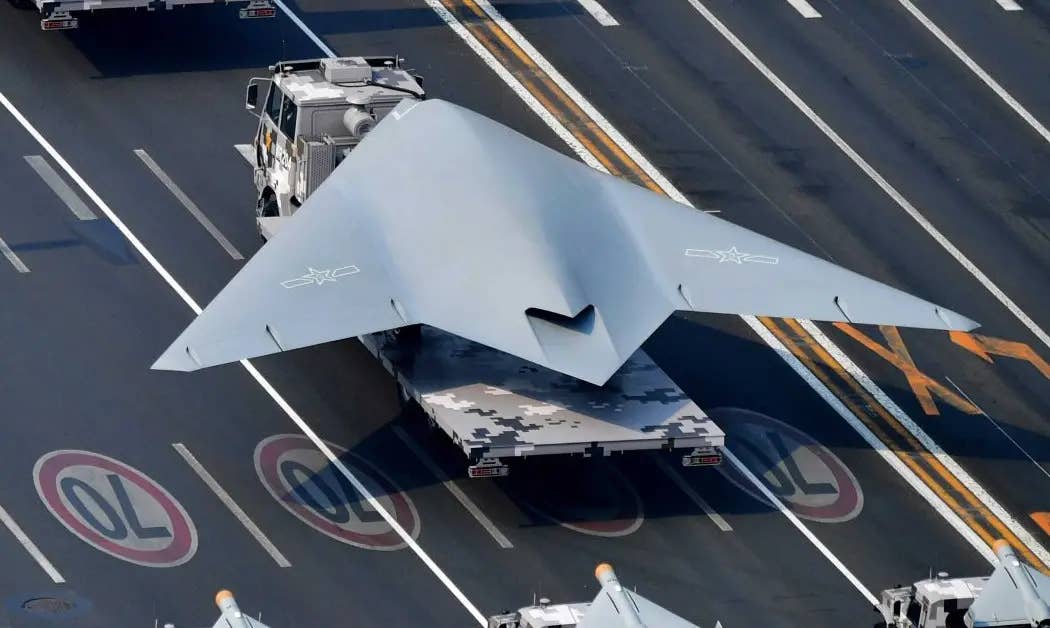 China's high-profile "Sharp Sword" stealthy UCAV is just one of the country's many stealthy tactical drone programs. <em>AP image</em>