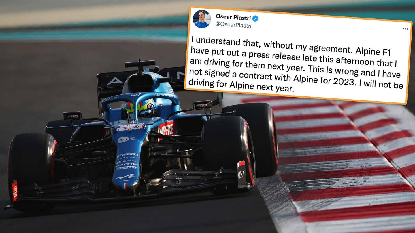 Today’s Alpine F1 Driver Announcement Was a Total Disaster