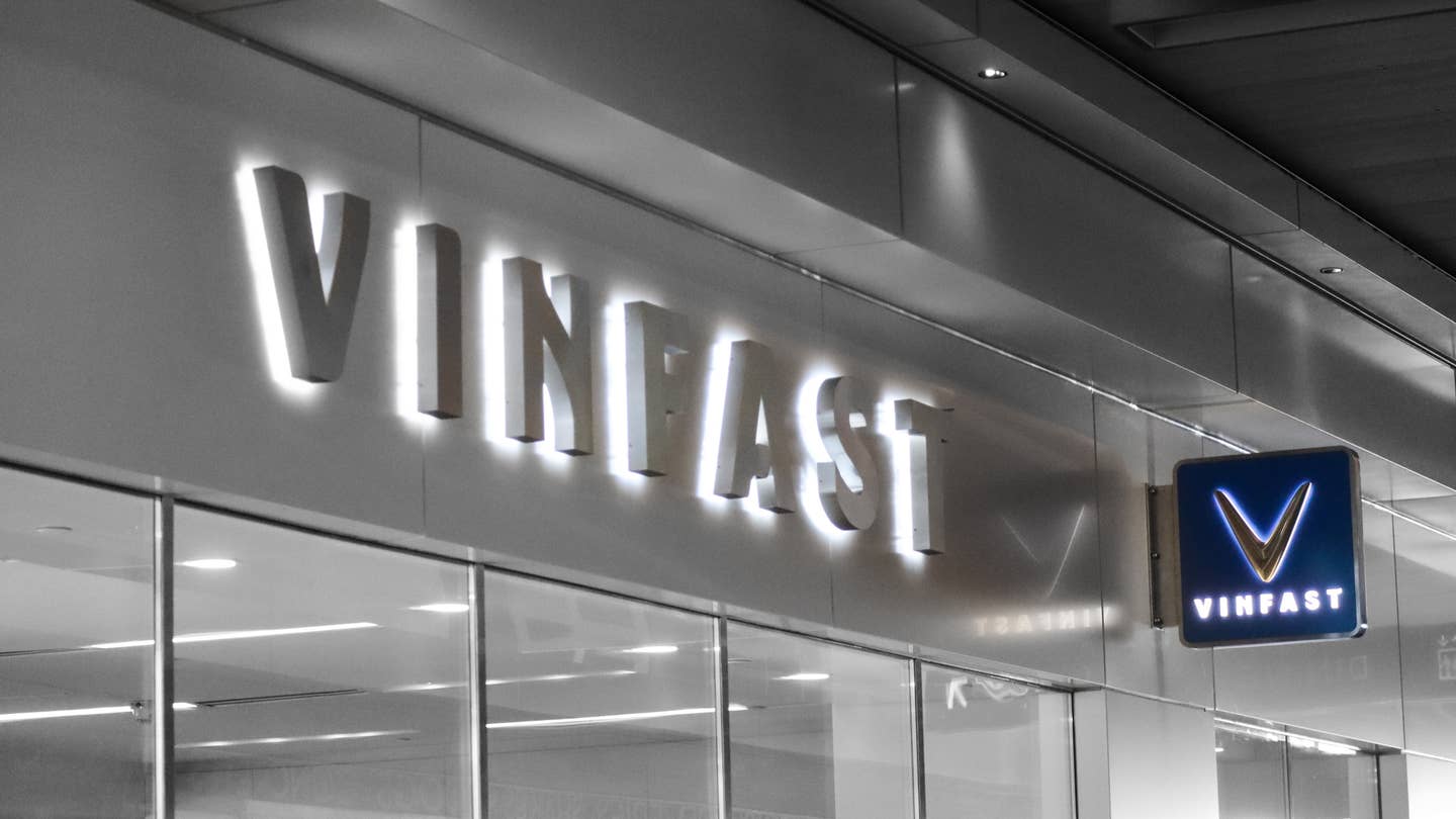 VinFast San Mateo dealership exterior.