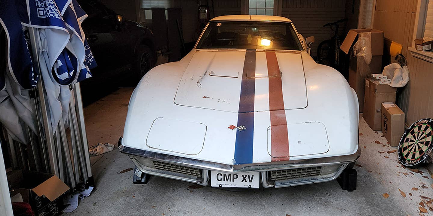 Apollo Astronaut’s 1971 Chevy Corvette Rotted in a Field for Years, But Now It’s Being Restored