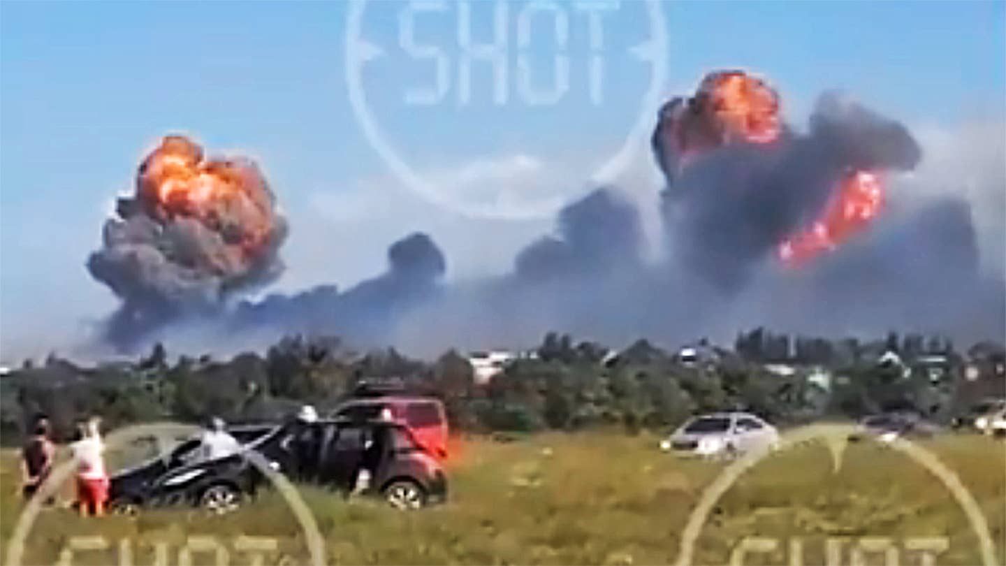 Russian Airbase In Crimea Erupts In Massive Explosions (Updated)