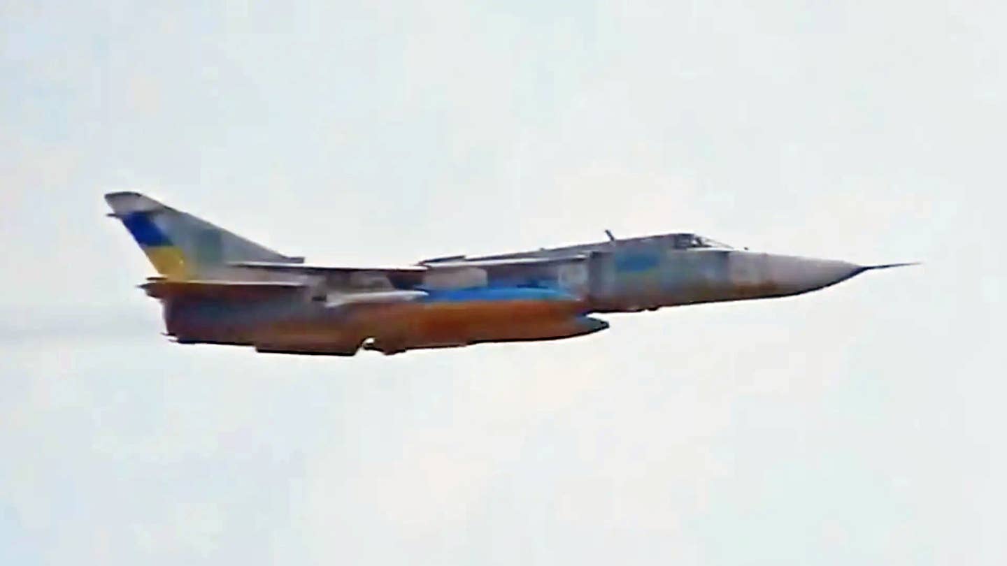 Ukrainian Su-24 Back In The Fight And Armed With A Laser-Guided Missile