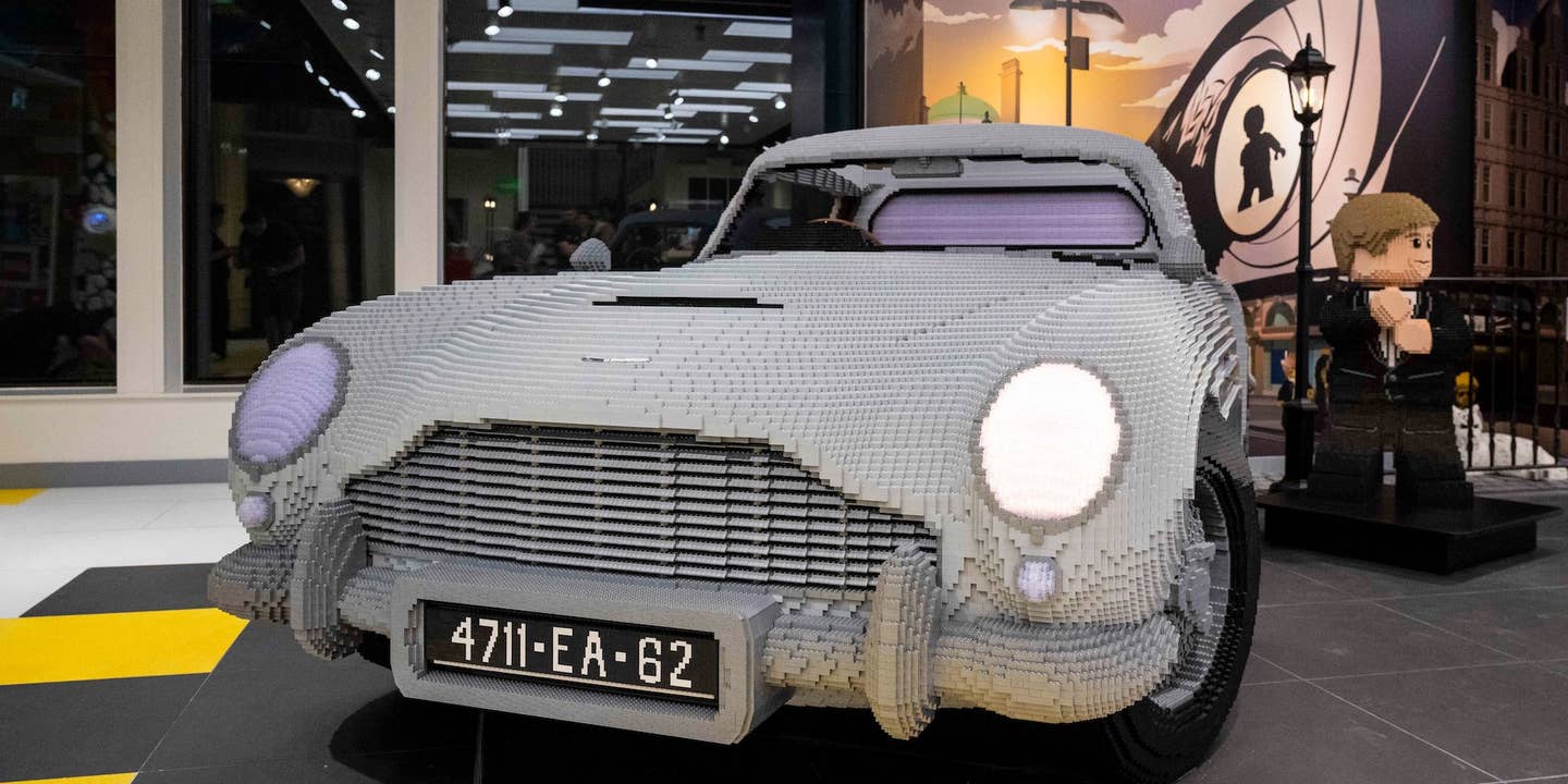 This Life-Sized Lego Aston Martin DB5 Is Made From 347,954 Bricks
