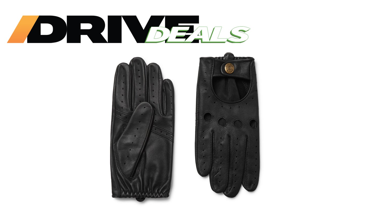Dents Mens Silverstone Leather Touchscreen Driving Gloves Black