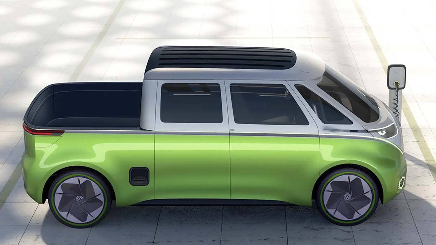 VW Files Design Patent App for ID Buzz Electric Pickup Truck