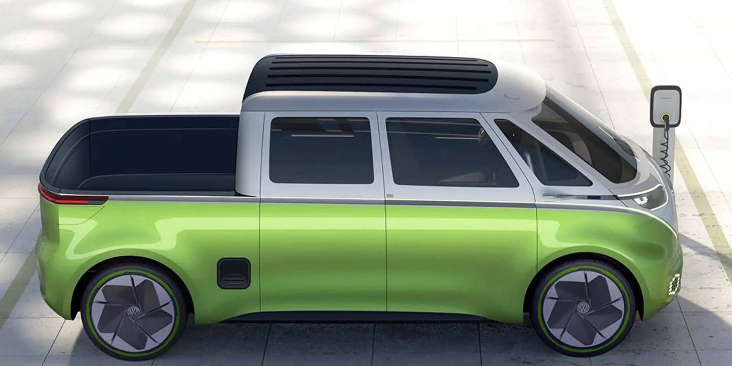 VW Files Design Patent App for ID Buzz Electric Pickup Truck