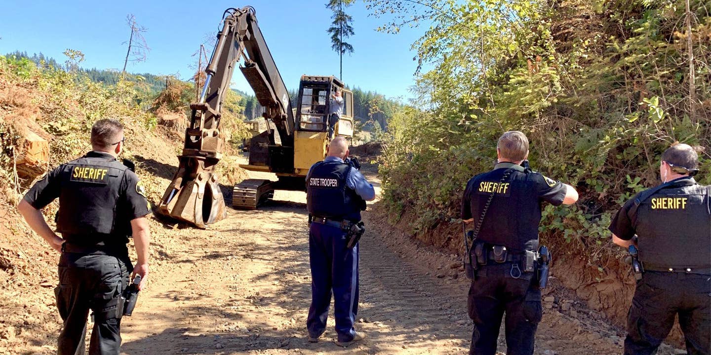 Watch a Wanted Man on an Excavator Lead World’s Slowest Police Chase