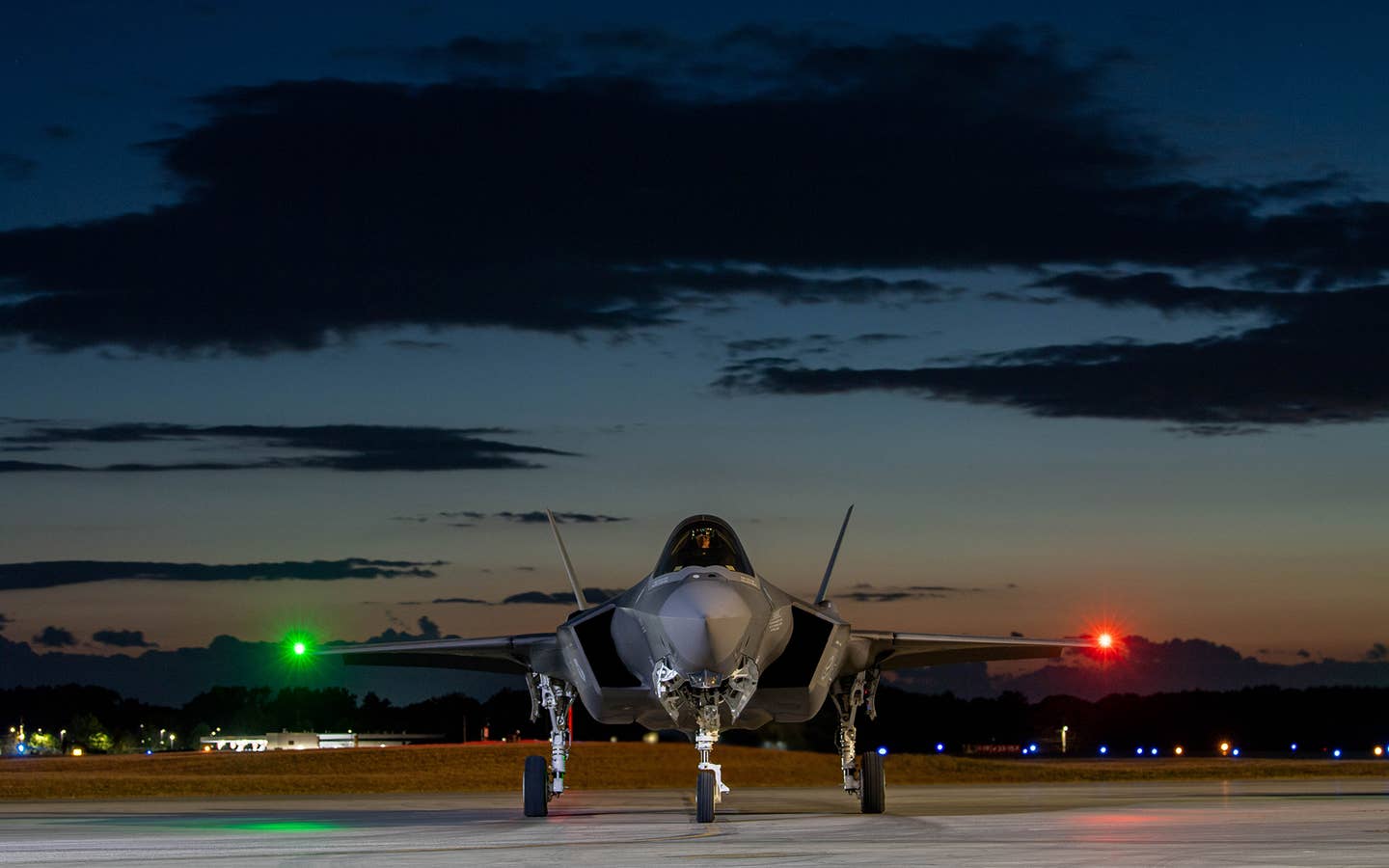 An F-35A Lightning II pilot assigned to the 134th Fighter Squadron, Vermont Air National Guard, prepares for launch during routine flying operations at the Vermont Air National Guard base, South Burlington, Vermont, Sept. 23, 2020. <em>Credit: A1C Jana Somero/U.S. Air Force</em>