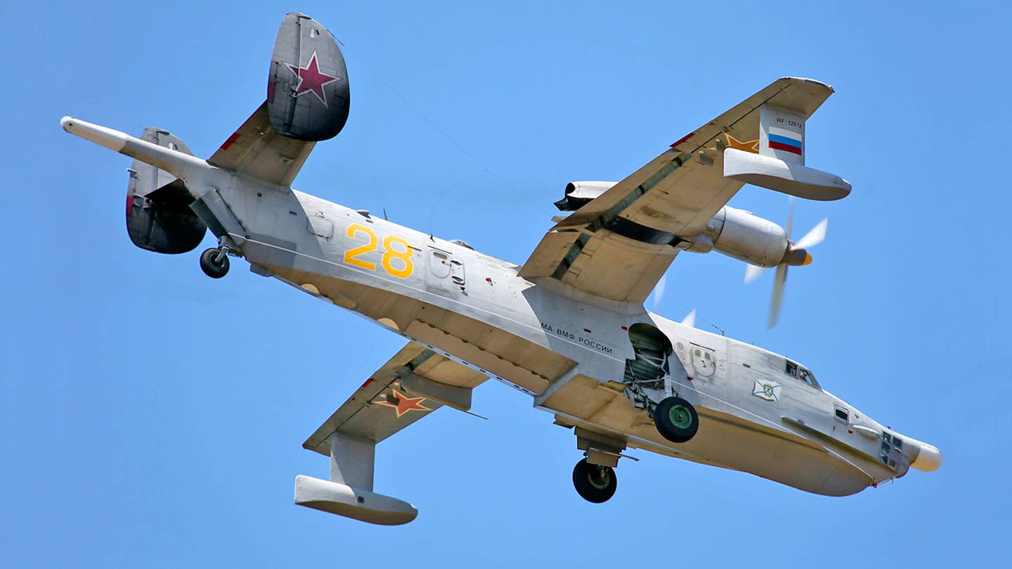 Russia’s Rickety Be-12 Flying Boats Are Still Patrolling Off Crimea