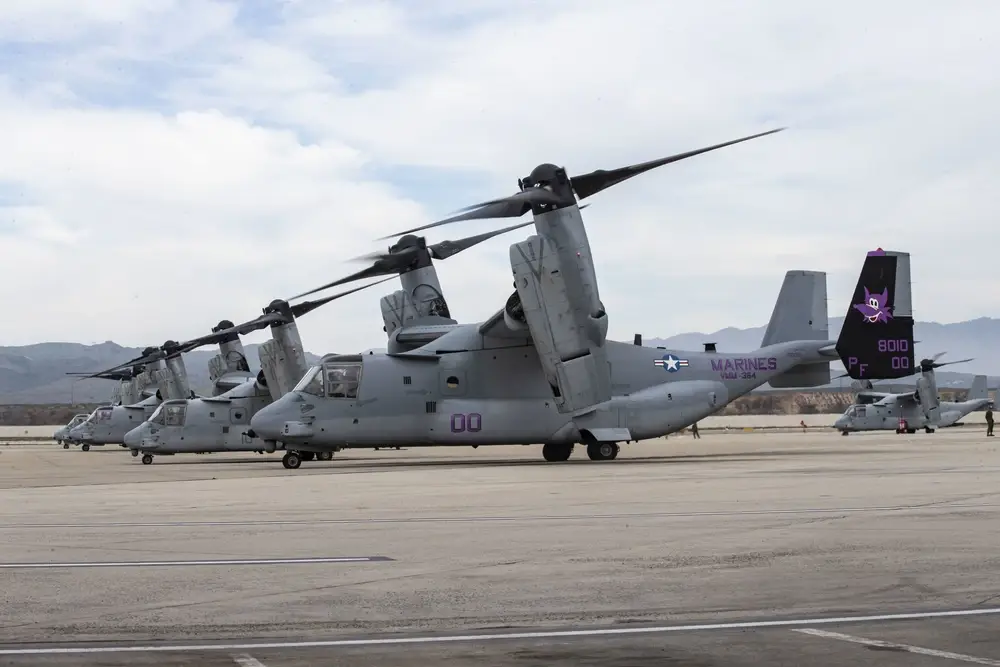 The Marines, like the Navy, continue to fly their Osprey variants. (U.S. Marine Corps photo)