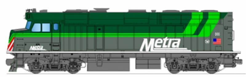 Livery concept for Metra's electric-converted EMD F40PH-3s. <em>Metra</em>