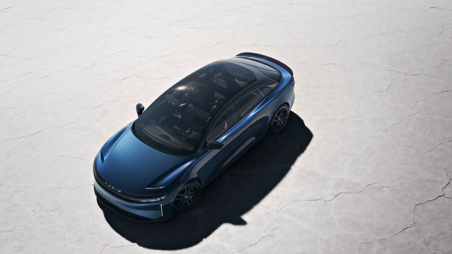 The 2023 Lucid Air Sapphire Has 3 Motors, 1,200-HP, Can Hit 60 MPH in Under 2 Seconds