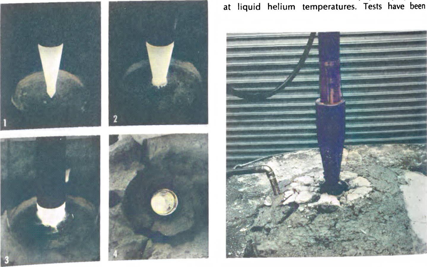 Los Alamos National Laboratories thermal penetrator prototype shown in the 1972 Atomic Energy Commission's Annual Report to Congress. <em>via Google</em>