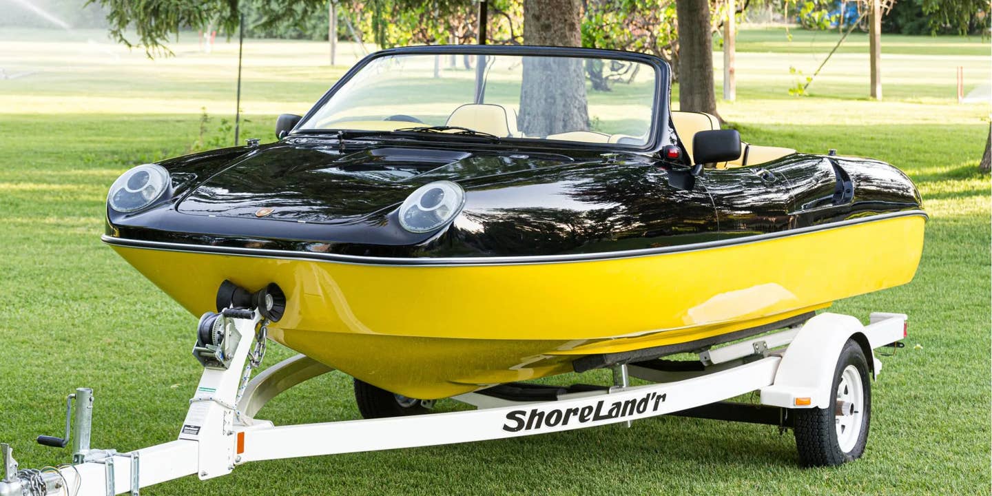 This Wacky Porsche Tribute Boat Is as Close as You’ll Get to an Amphibious 911