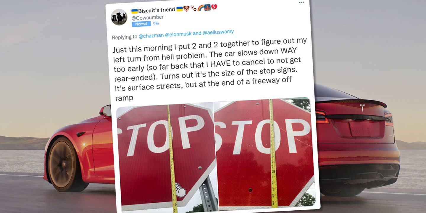 Teslas Can Be Tricked Into Stopping Too Early by Bigger Stop Signs