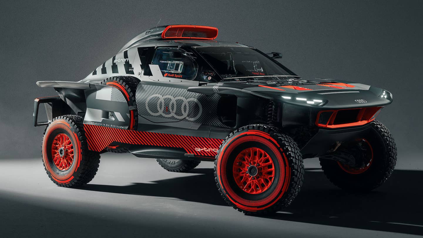 The Audi RS Q E-Tron E2 Off-Roader Calls Back to Rally Royalty