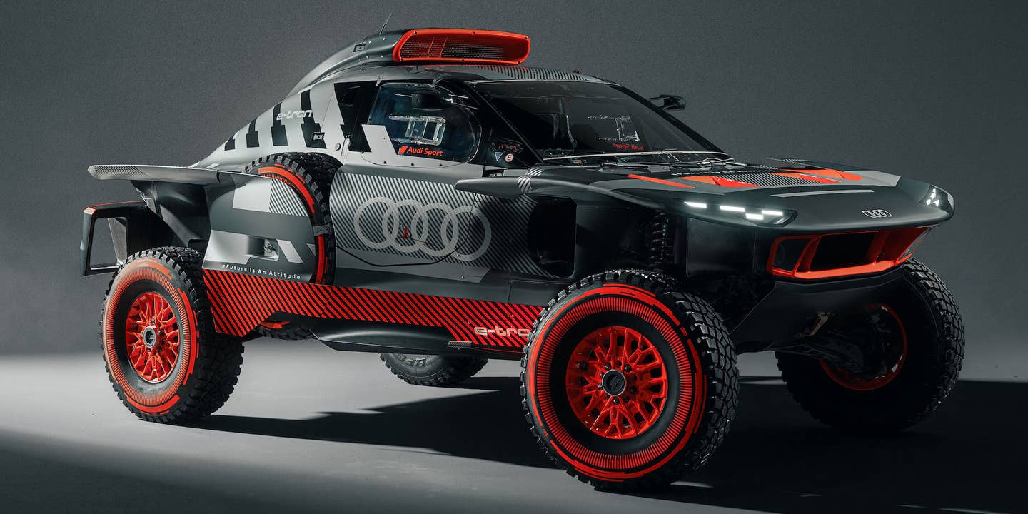 The Audi RS Q E-Tron E2 Off-Roader Calls Back to Rally Royalty