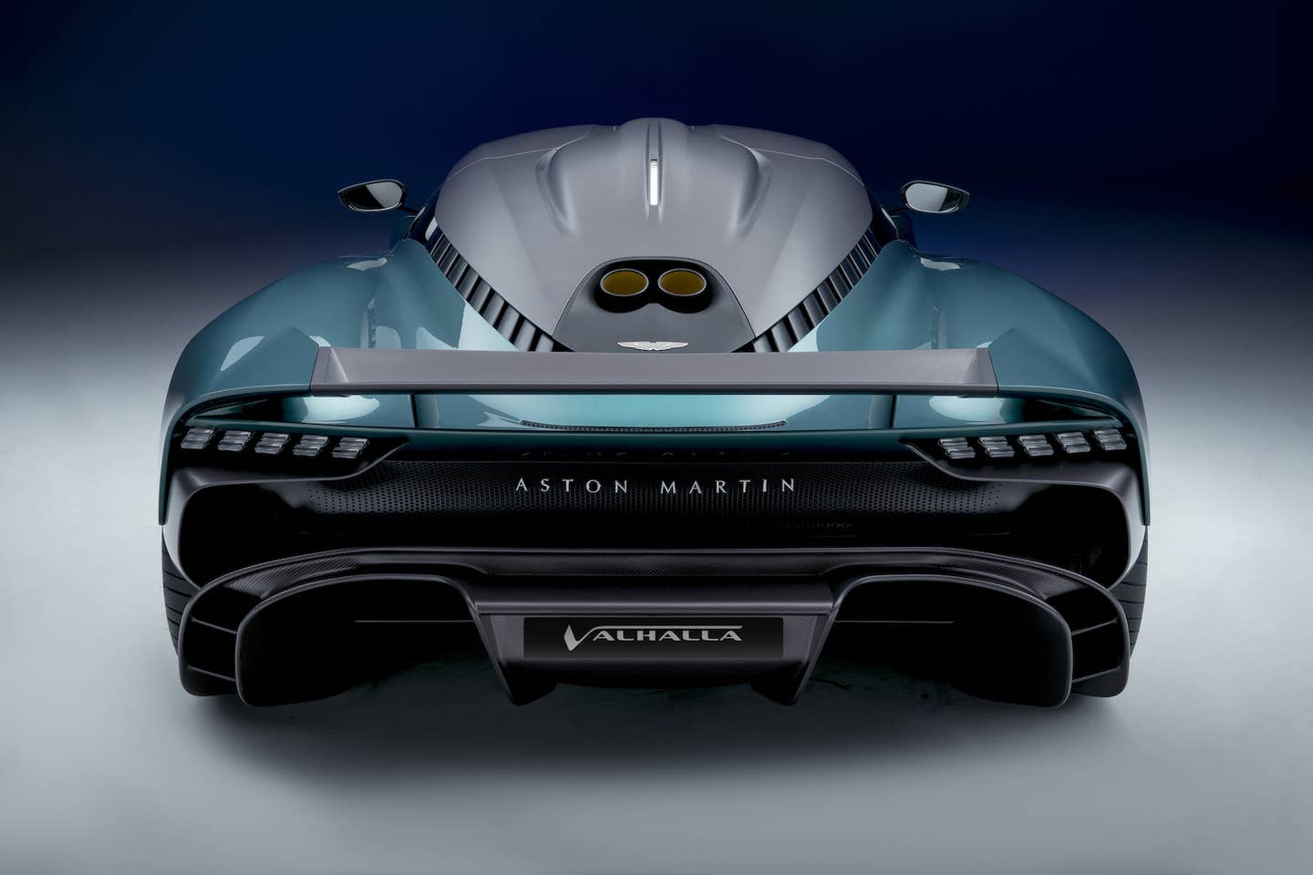 Aston Martin Valhalla rear, now with extra downforce. <em>Aston Martin</em>
