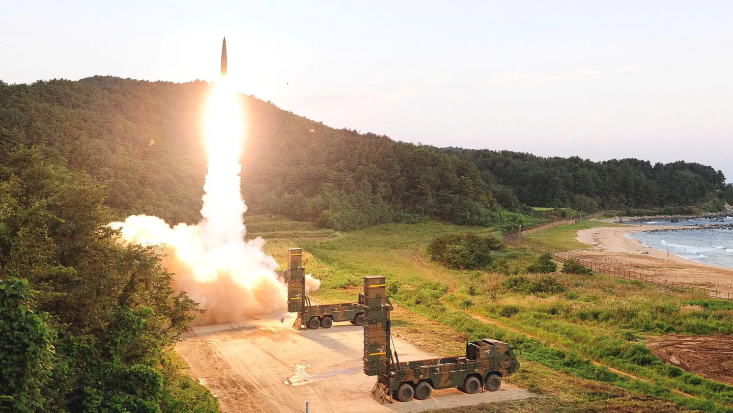 The South Korean SLBM is reportedly based on the&nbsp;Hyunmoo 2B ground-based short-range ballistic missile.&nbsp;<em>SIPA VIA AP</em>