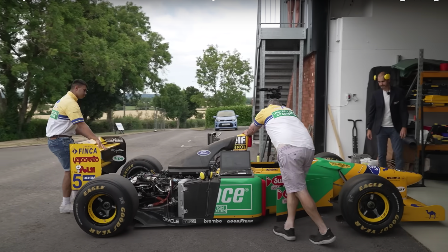 The Ford V8 in Michael Schumacher’s Old Benetton F1 Car Sounds Like Pure Thunder