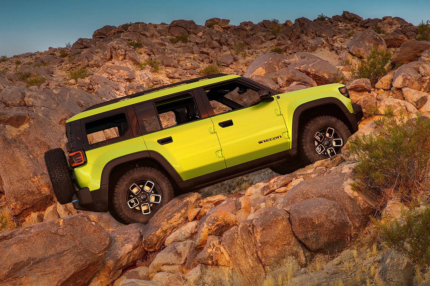 The all-new, all-electric Jeep® Recon: 100% Jeep; 100% zero emission