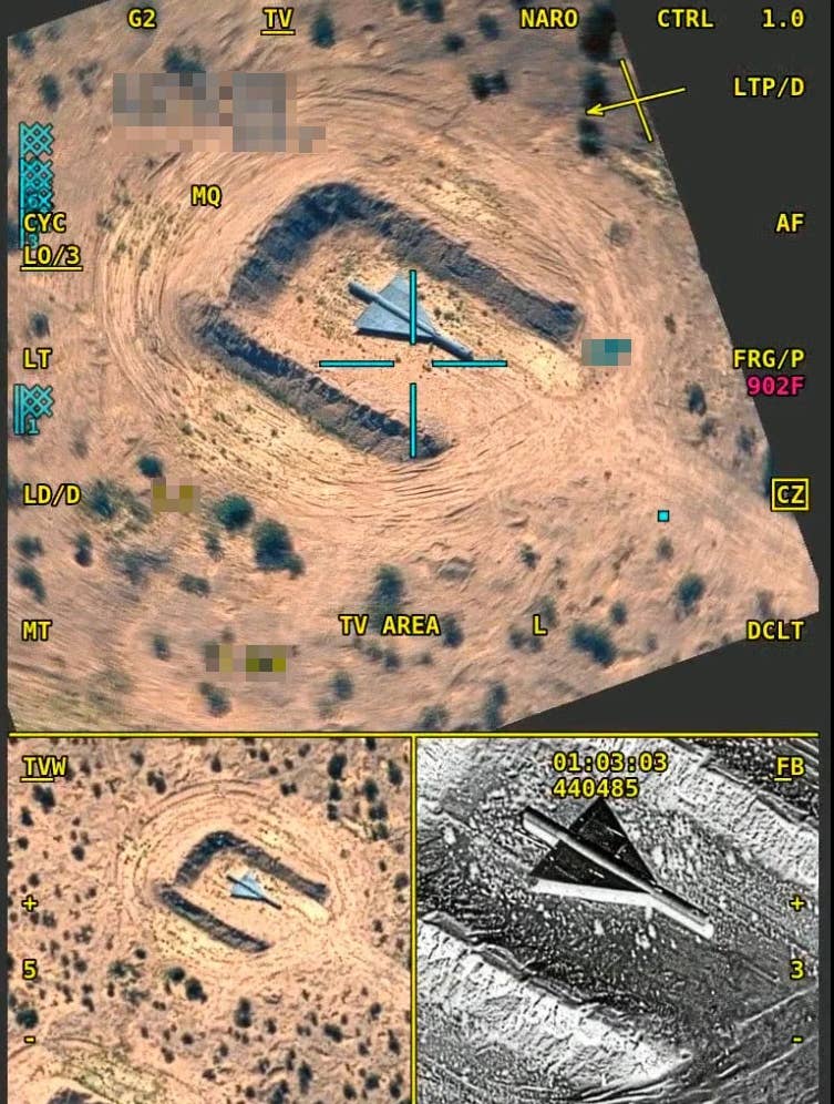 An example of the high-definition color and IR video produced by the LITENING pod. <em>Credit: Northrop Grumman</em>
