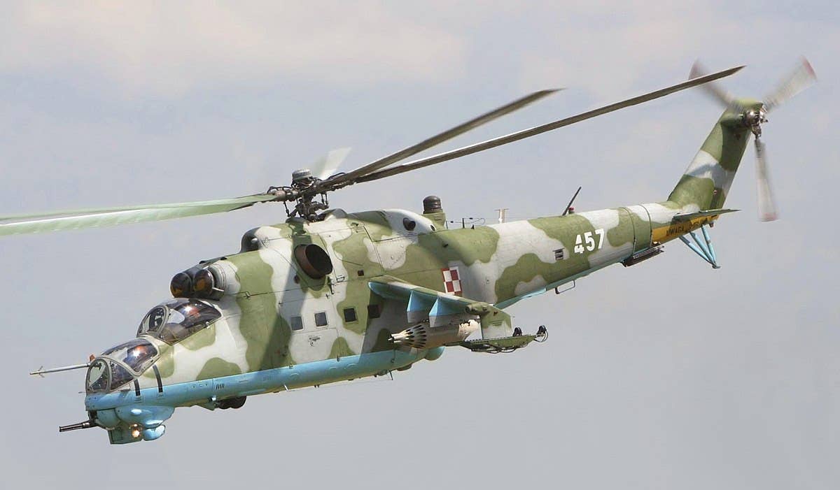 A Polish Mi-24 Hind. <em>Qubadli Kenan via Wikimedia</em>