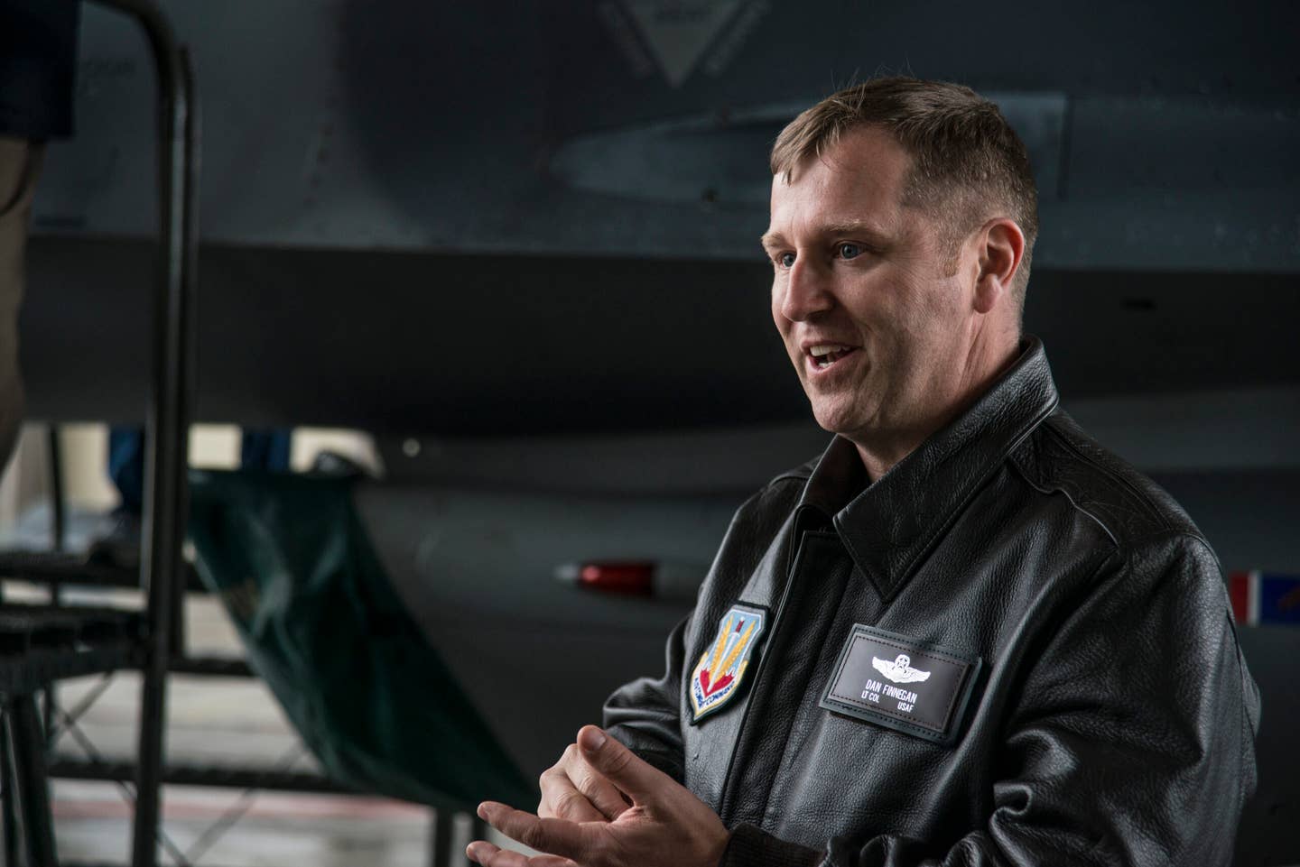 Lt.Col. Dan Finnegan, a pilot with the 134th Fighter Squadron, 158th Fighter Wing, Vermont Air National Guard (2016). (U.S. Air National Guard photo by Airman 1st Class Jeffrey Tatro)<br>