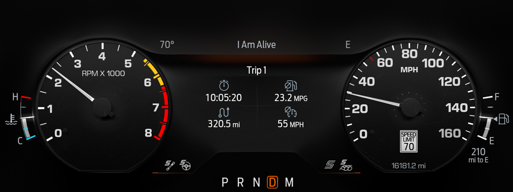 Fox Body gauge view, 2024 Ford Mustang