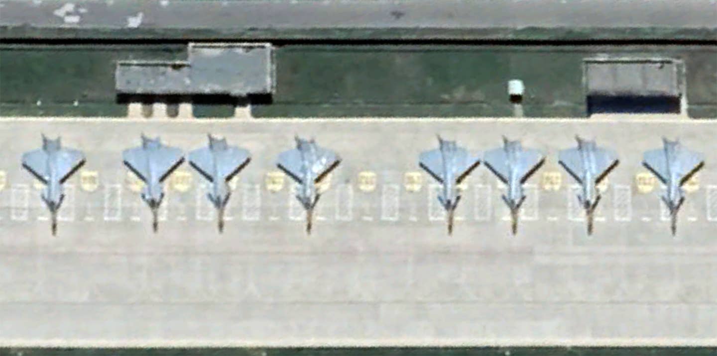 Mysterious J-20 Fighter-Like Shapes Appear At Remote Chinese Airbase