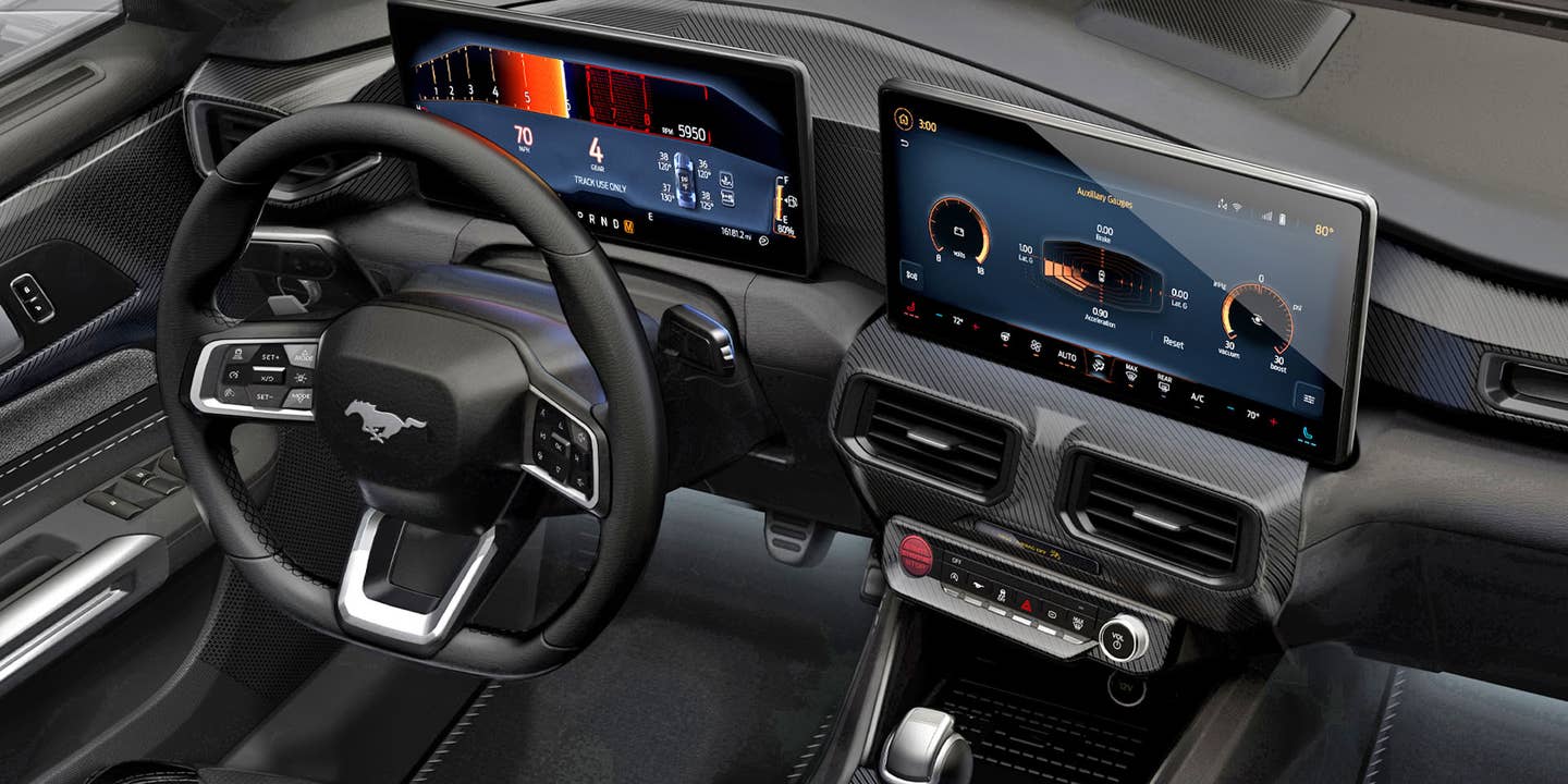 The Base 2024 Ford Mustang’s Interior Is the iPads